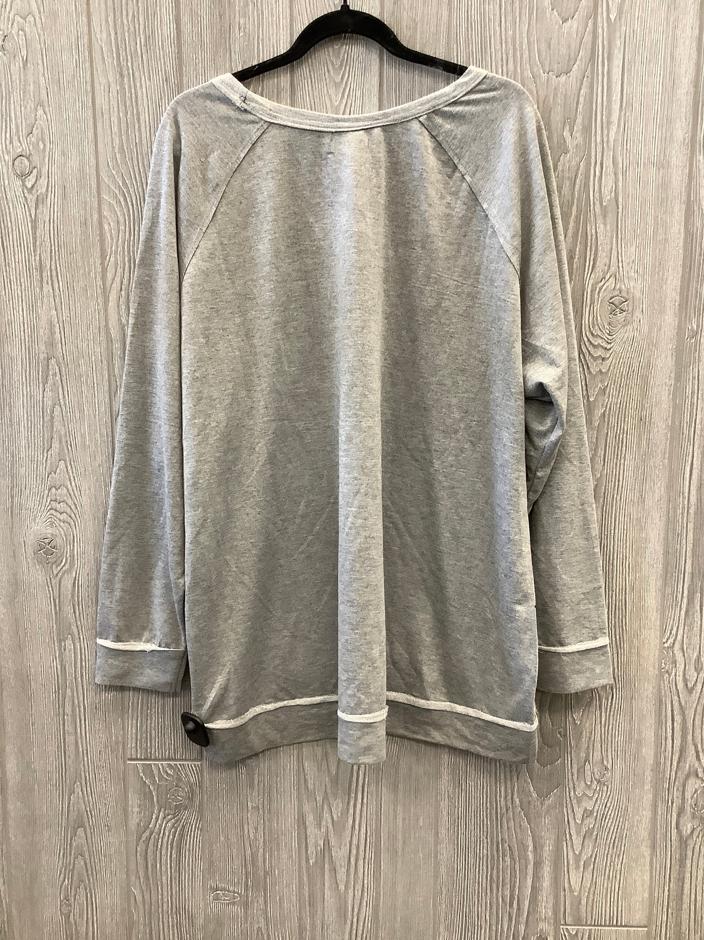 Grey Top Long Sleeve Maurices, Size 3x