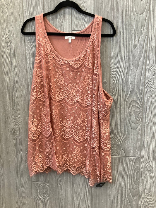 Orange Top Sleeveless Maurices, Size 3x