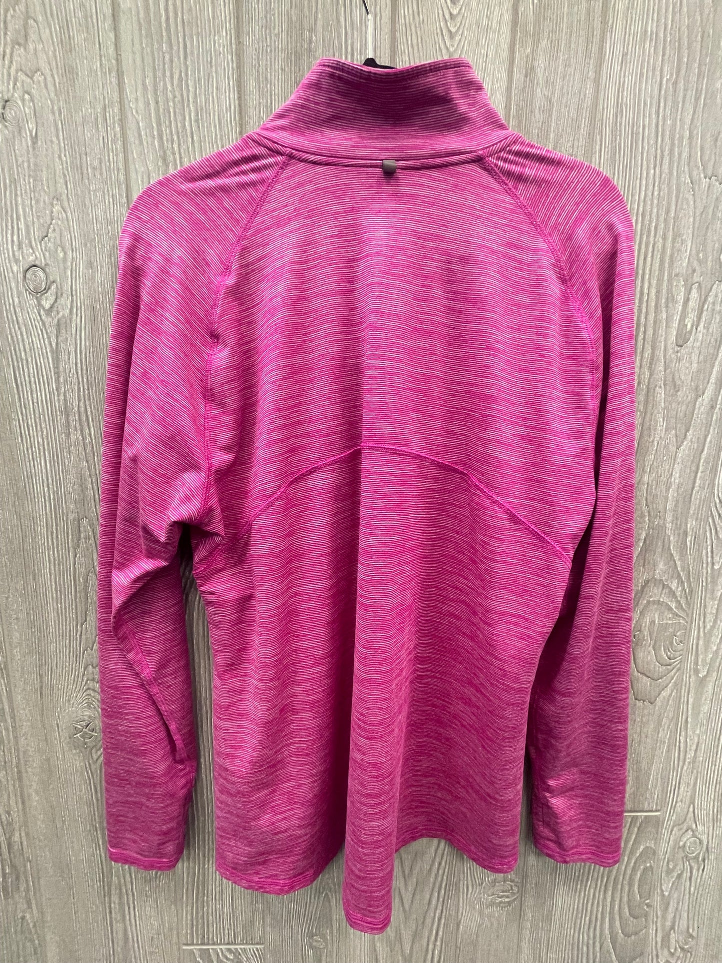 Pink Athletic Top Long Sleeve Collar Champion, Size Xl