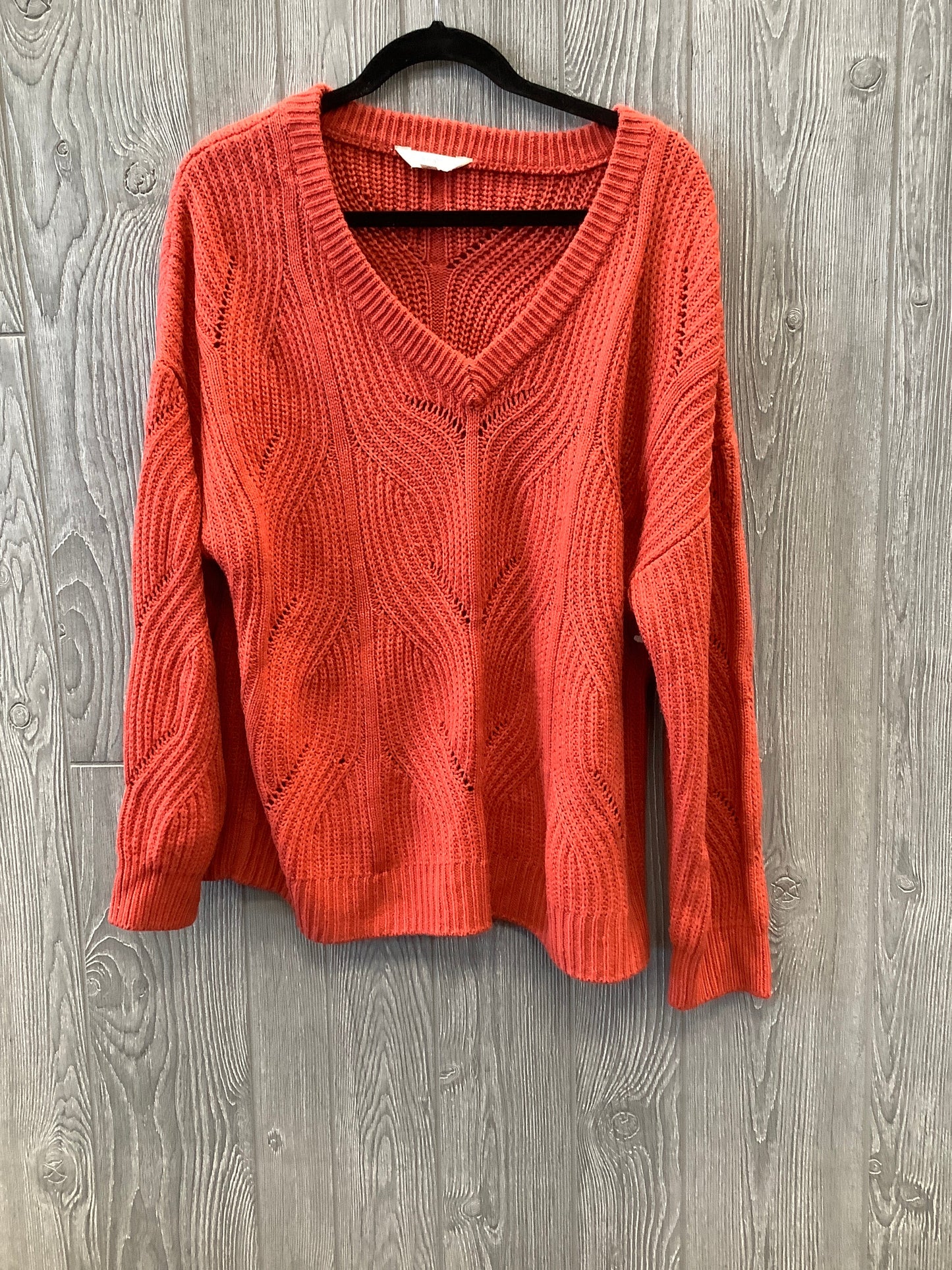 Orange Sweater Terra & Sky, Size 1x