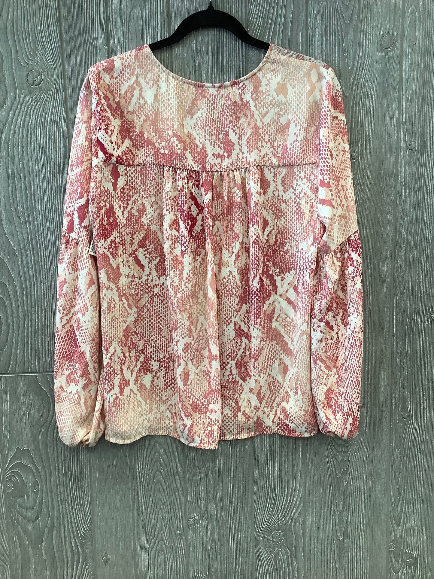 Pink Blouse Long Sleeve Cabi, Size M