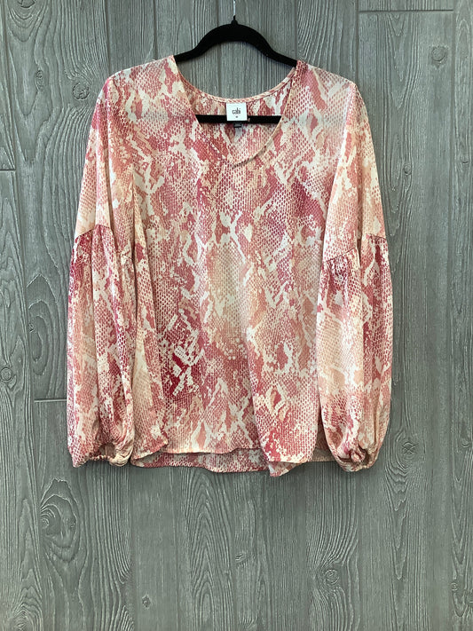 Pink Blouse Long Sleeve Cabi, Size M