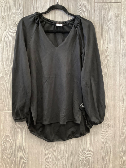 Black Top Long Sleeve Cabi, Size Xs