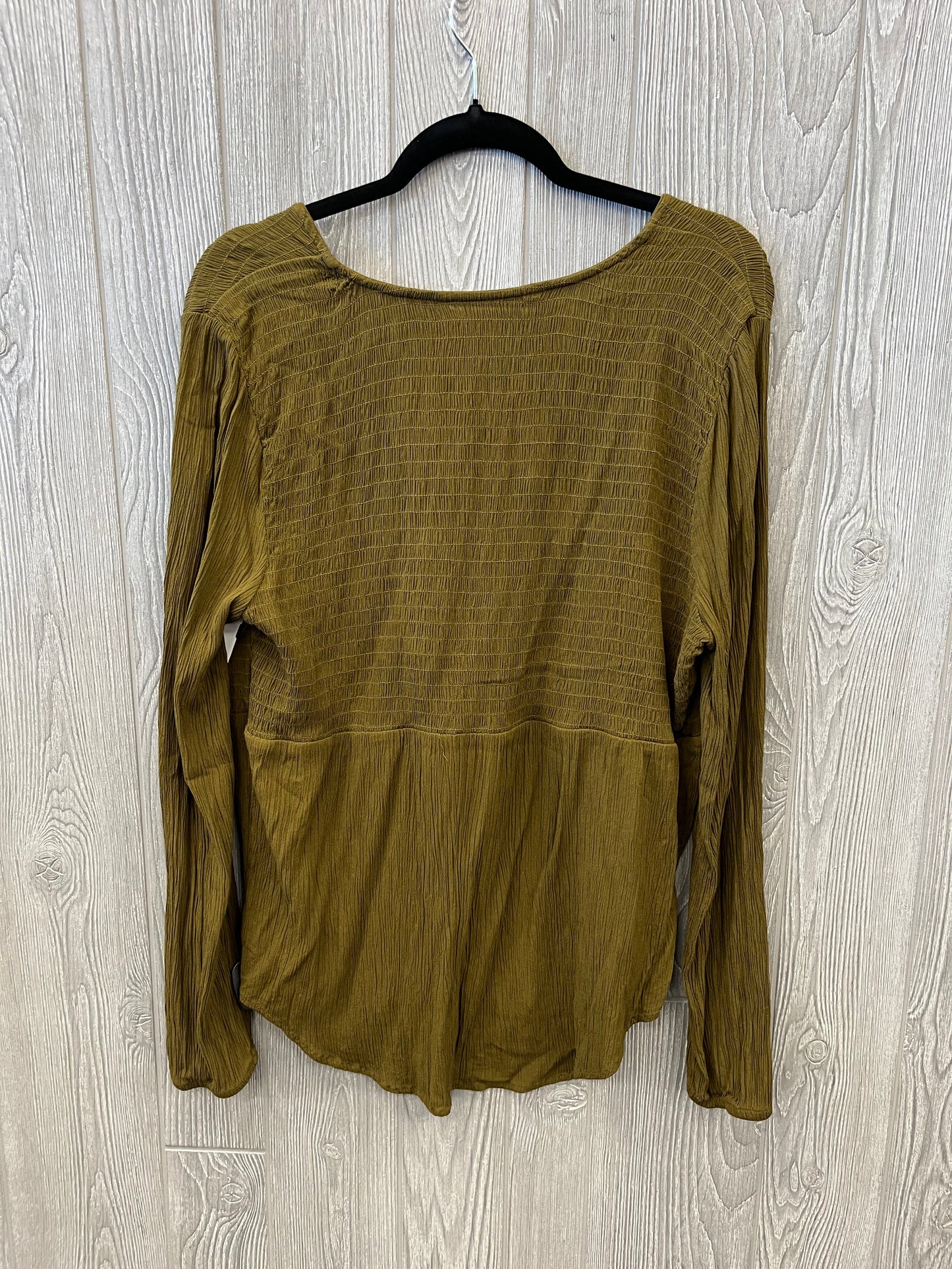 Top Long Sleeve By Sonoma In Green, Size: Xl