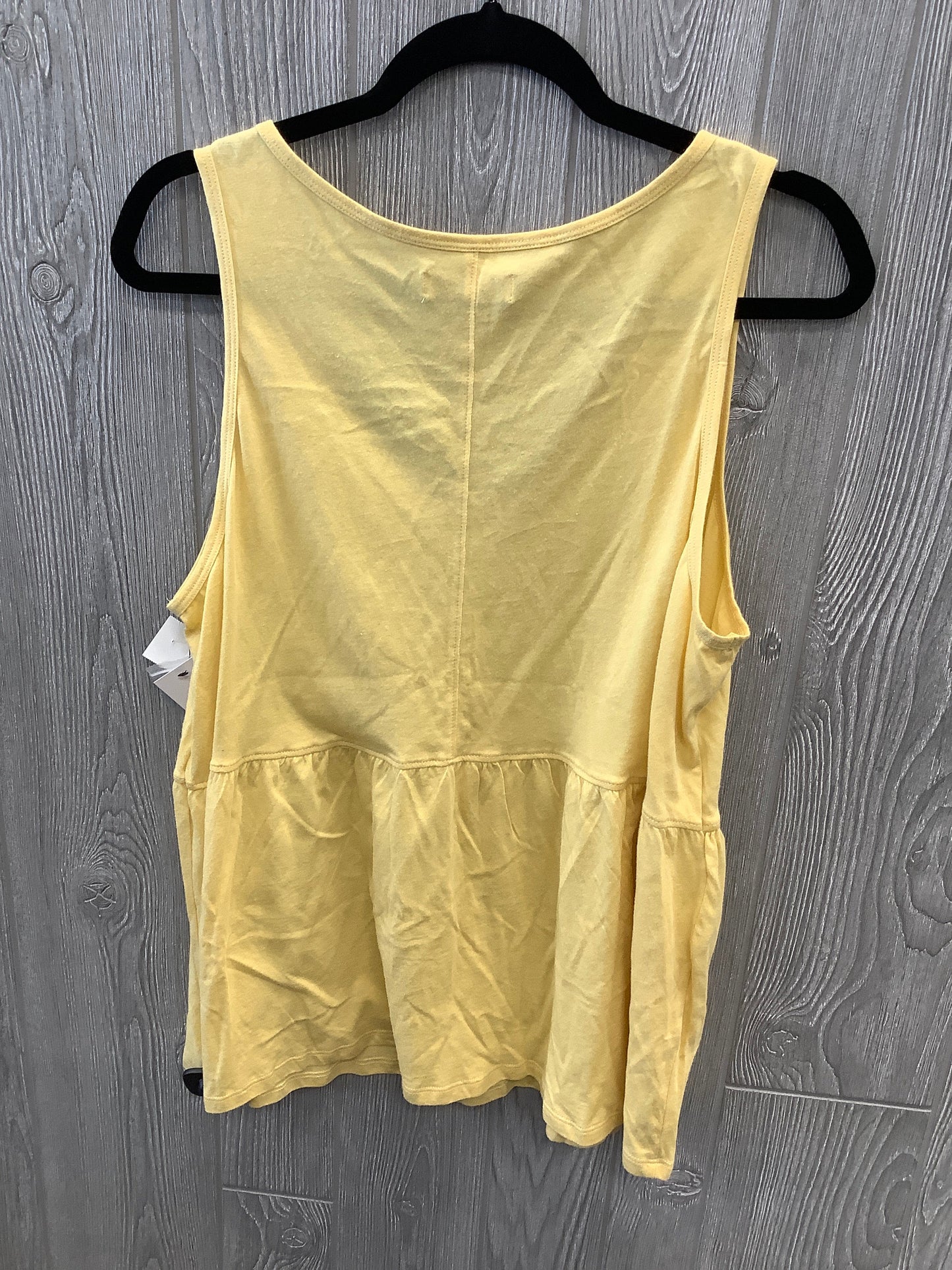 Top Sleeveless By Sonoma In Yellow, Size: Xl