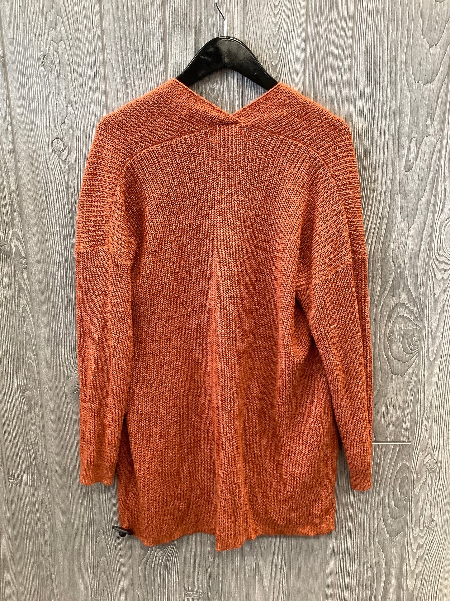 Sweater Cardigan By Peace Love World In Orange, Size: M