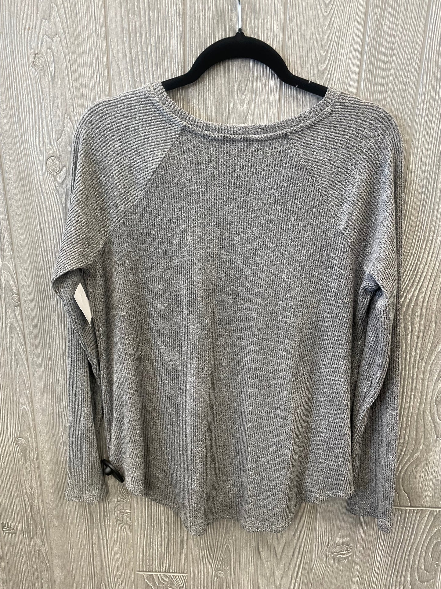 Top Long Sleeve By Sonoma In Grey, Size: S