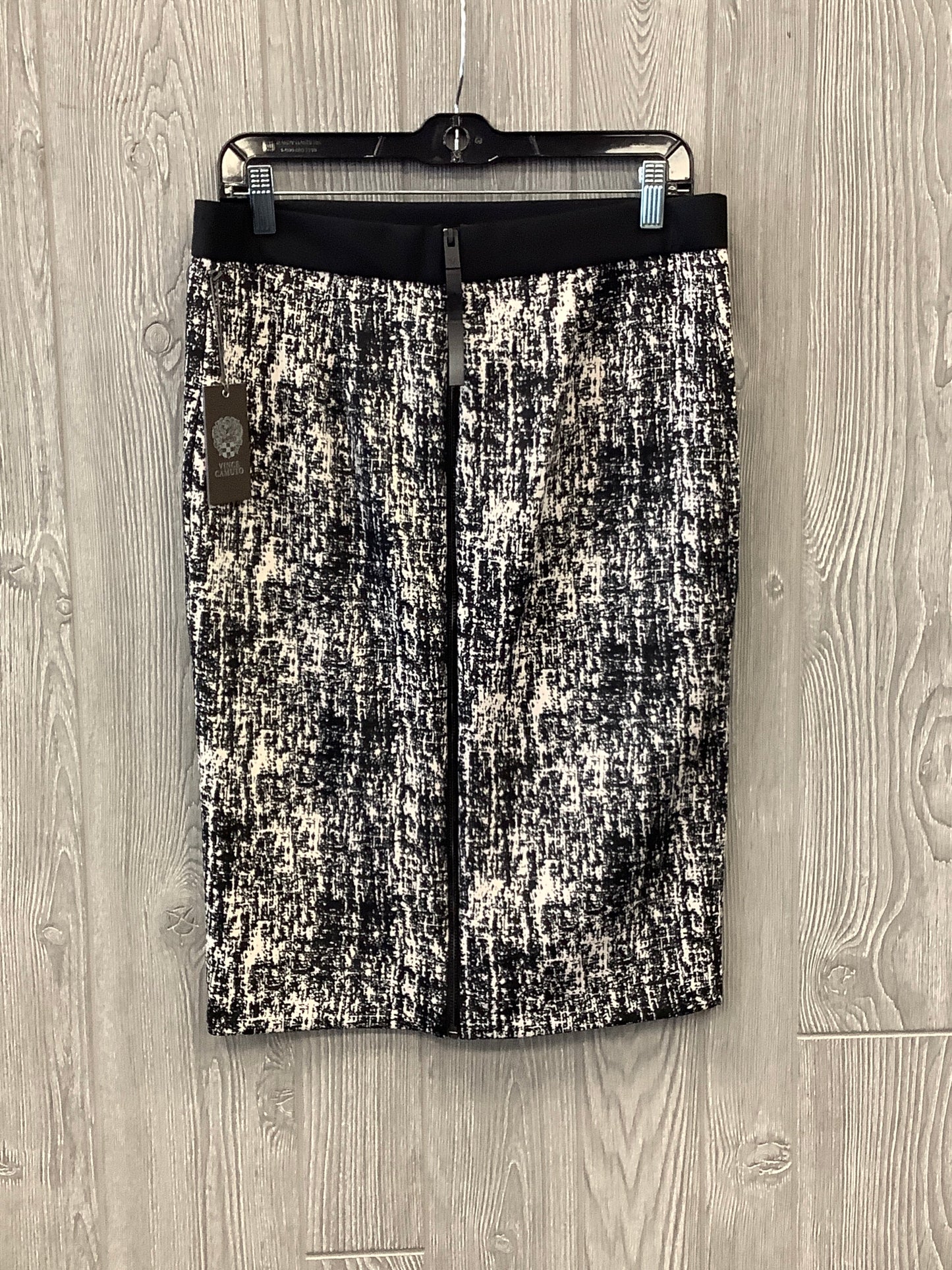 Skirt Midi By Vince Camuto In Black & White, Size: 8