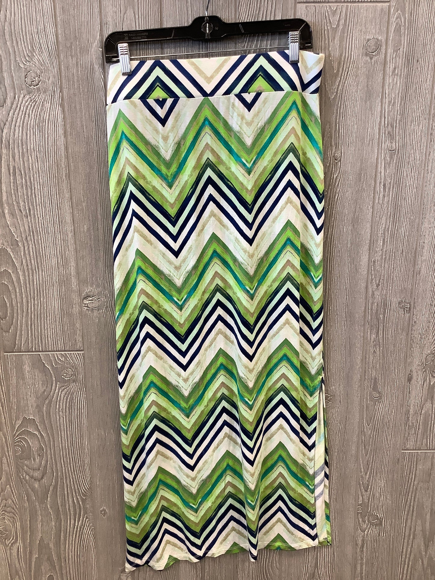 Skirt Maxi By Ana In Blue & Green, Size: 12