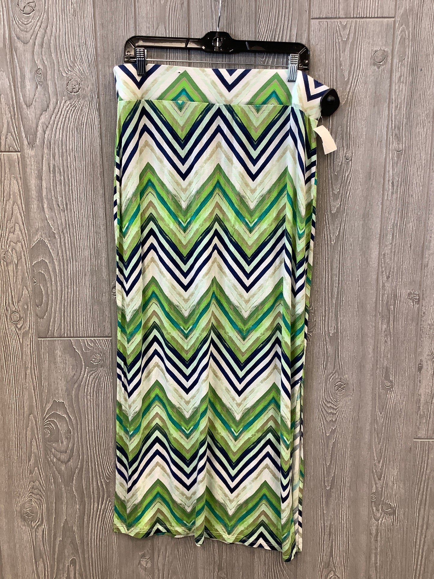 Skirt Maxi By Ana In Blue & Green, Size: 12