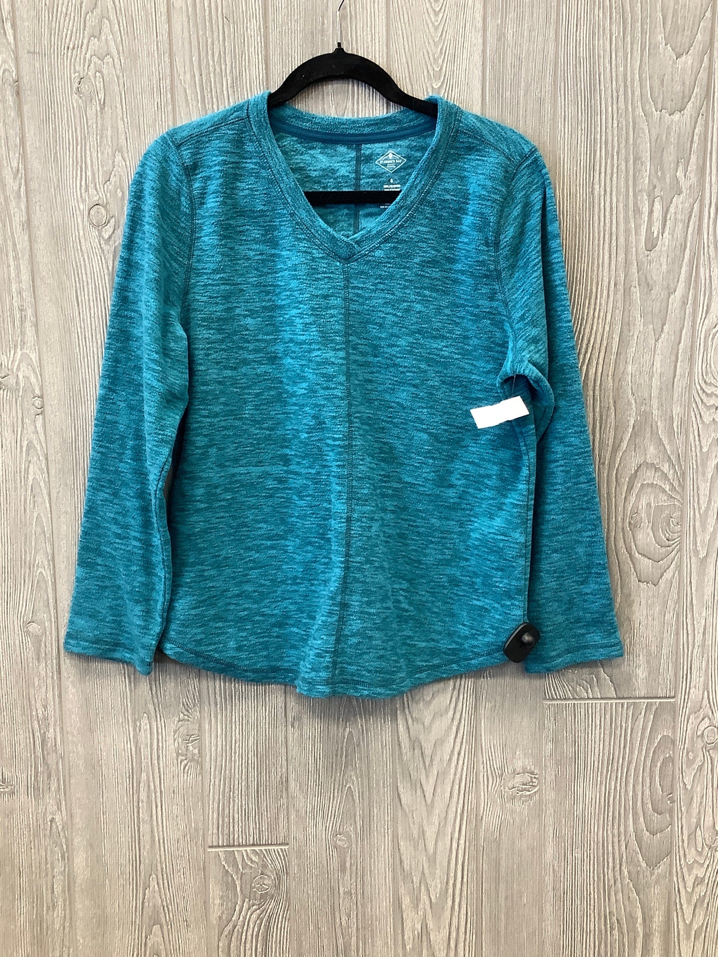 Top Long Sleeve By St Johns Bay In Blue, Size: S