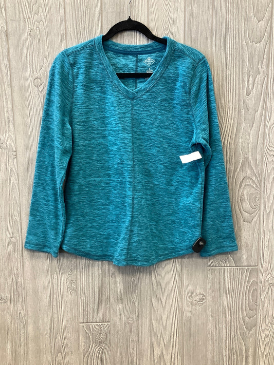 Top Long Sleeve By St Johns Bay In Blue, Size: S