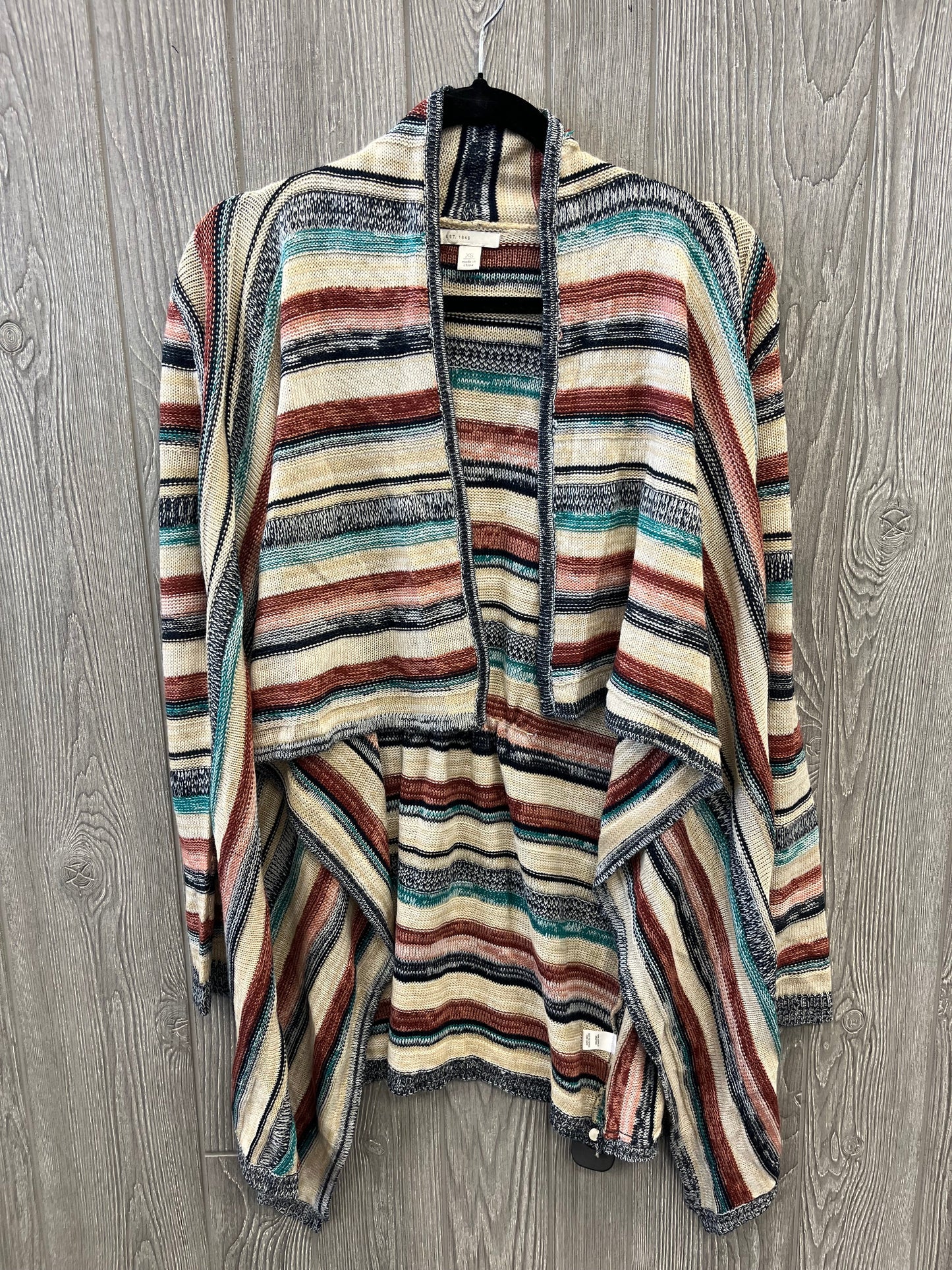 Sweater Cardigan By Cato In Multi-colored, Size: Xs