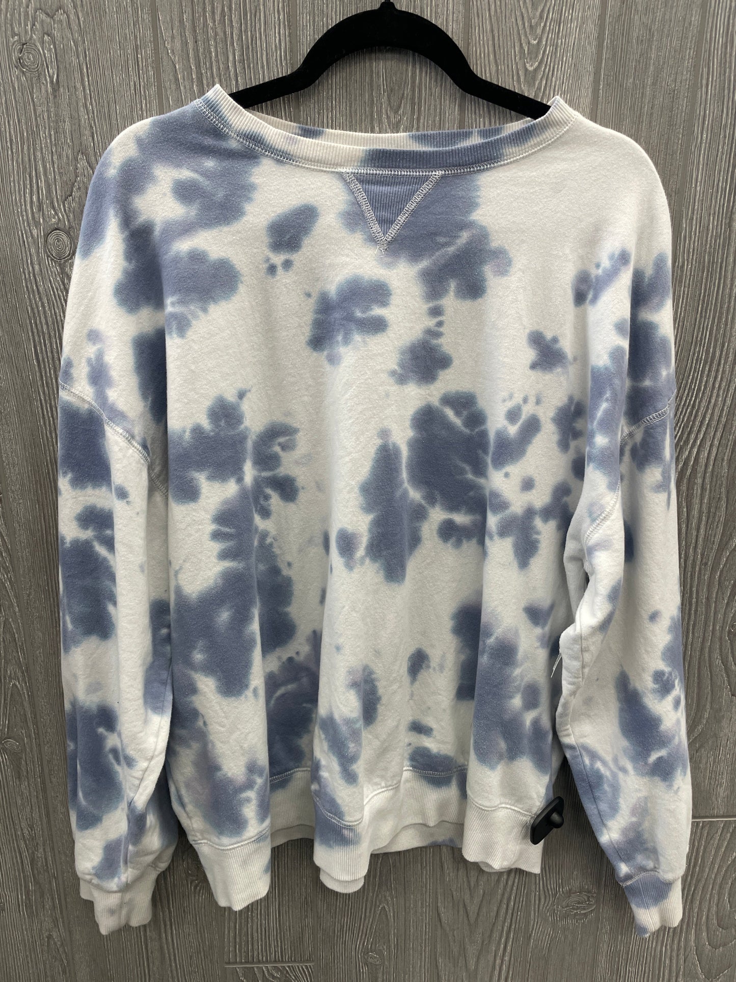 Sweatshirt Collar By Clothes Mentor In Blue, Size: L