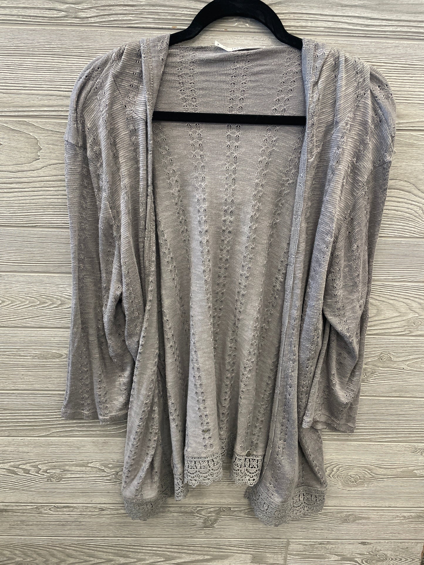 Cardigan By Maurices In Grey, Size: 2x