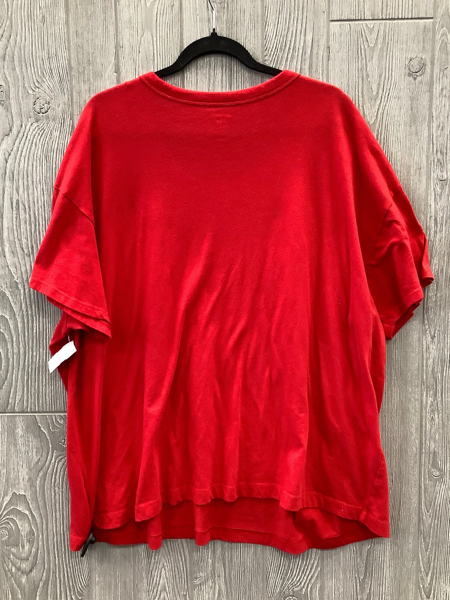 Top Short Sleeve By Old Navy In Red, Size: 3x