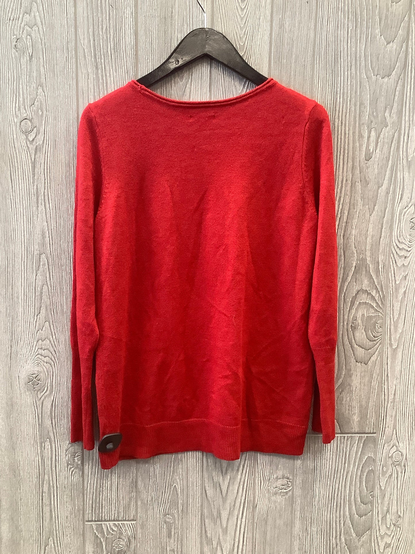 Sweater By Apt 9 In Red, Size: L