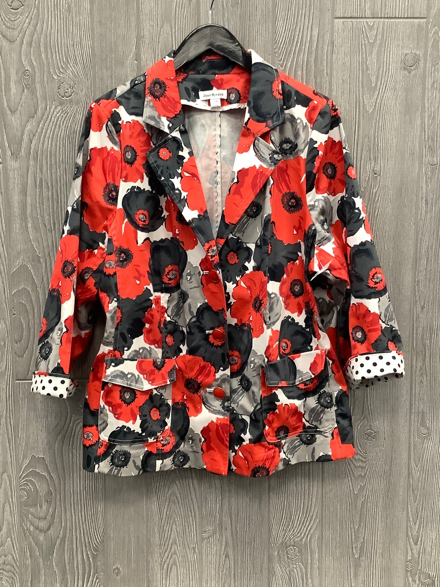 Blazer By Joan Rivers In Red, Size: 2x