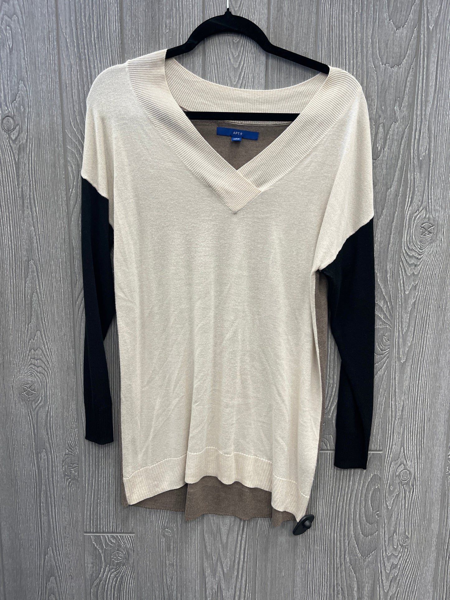 Sweater By Apt 9 In Cream, Size: S