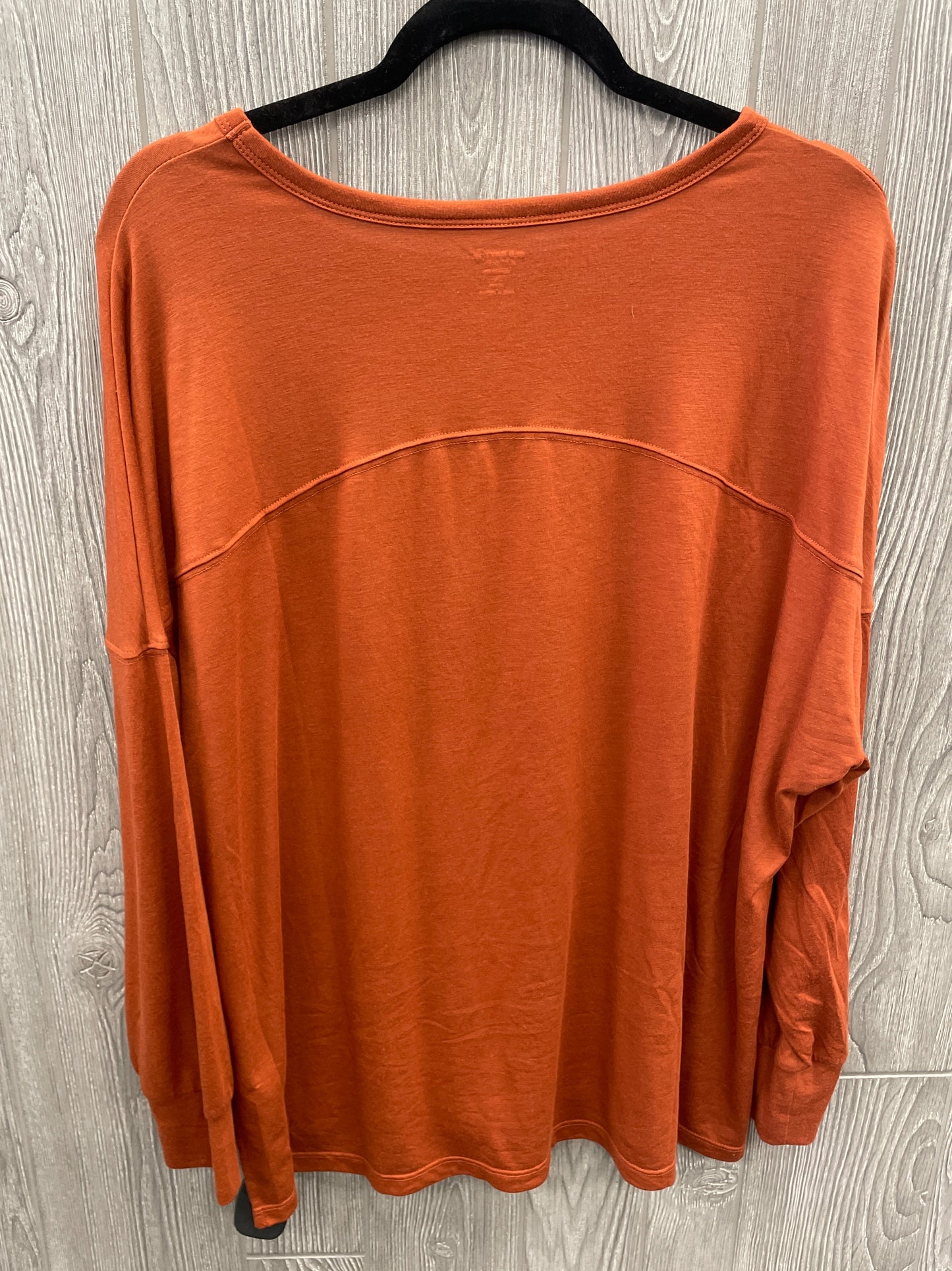 Athletic Top Long Sleeve Crewneck By Old Navy In Brown, Size: L