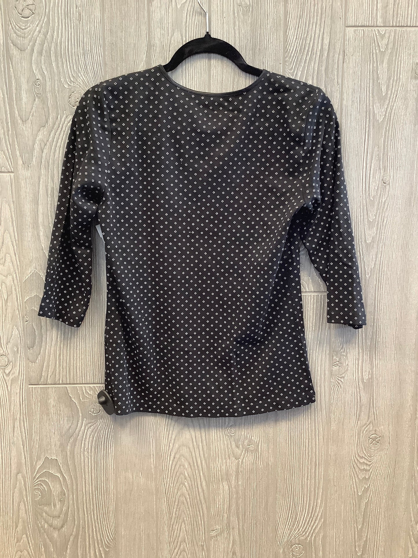 Top Long Sleeve By Christopher And Banks In Black, Size: S