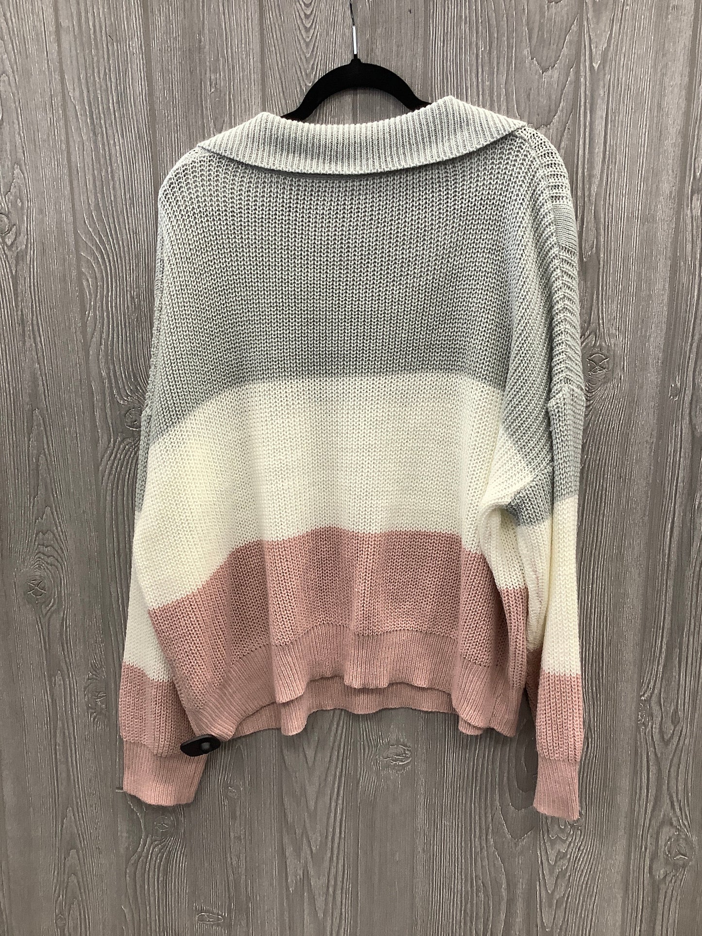 Sweater By Shein In Grey, Size: 3x