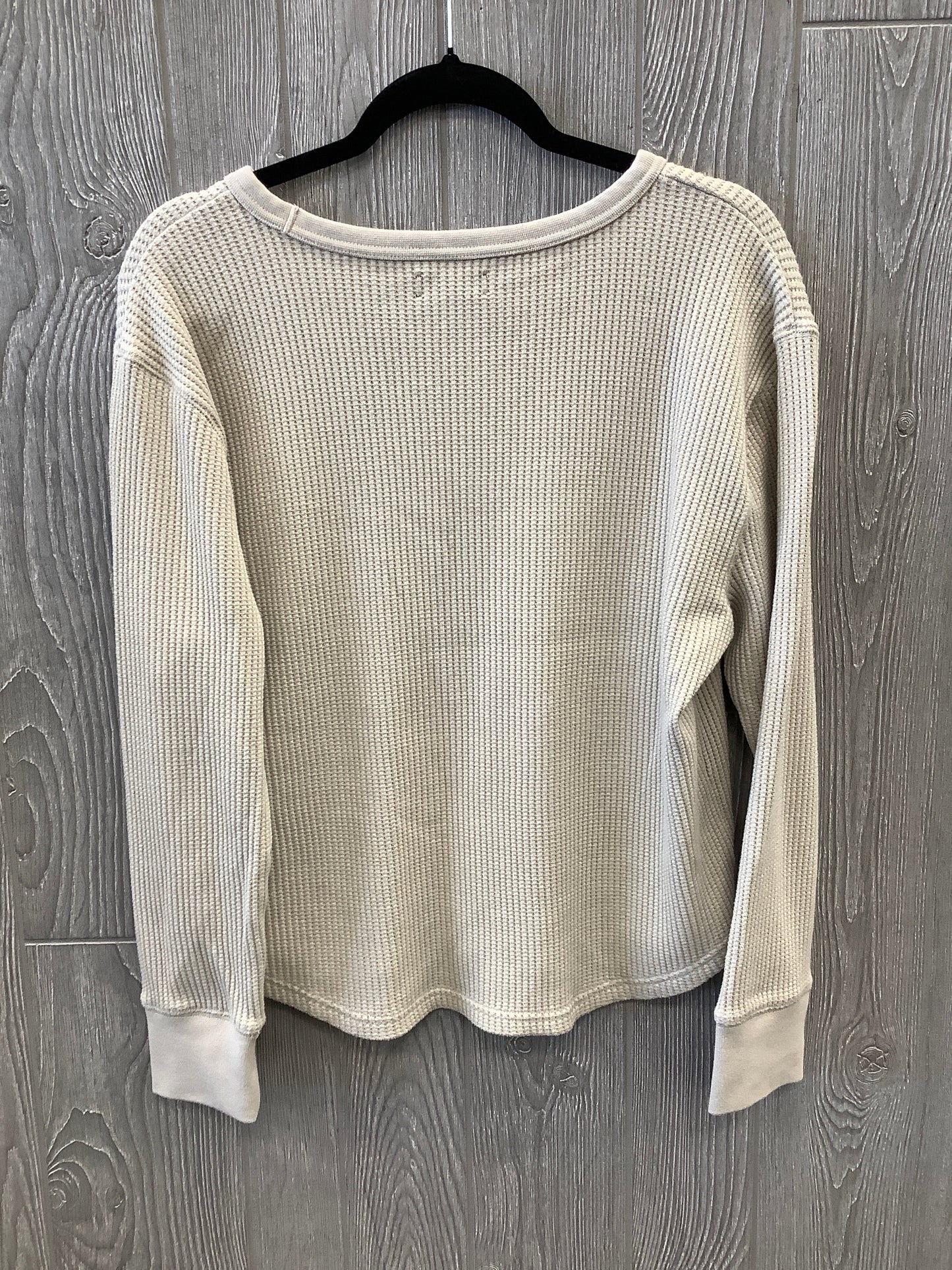 Top Long Sleeve By Gap In Beige, Size: M