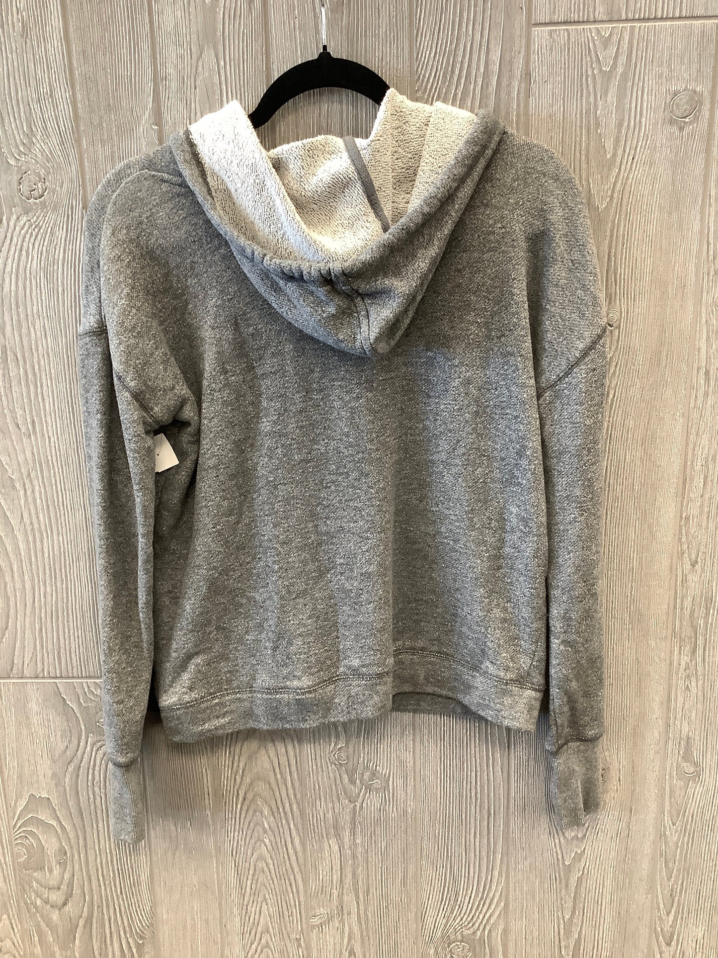 Sweatshirt Hoodie By Max Studio In Grey, Size: S