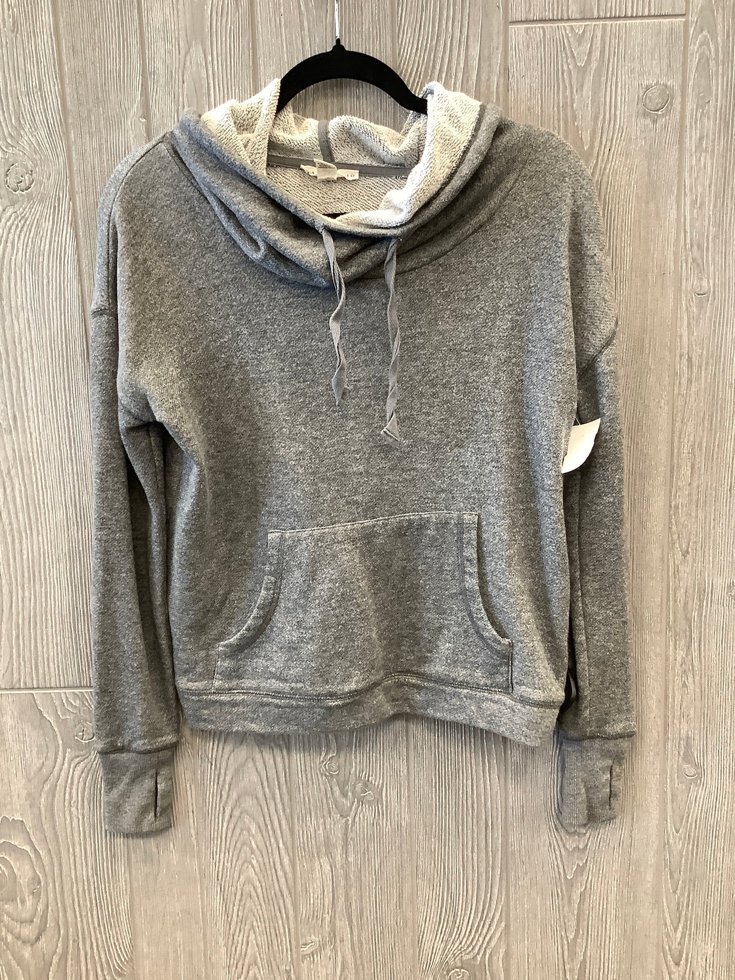 Sweatshirt Hoodie By Max Studio In Grey, Size: S