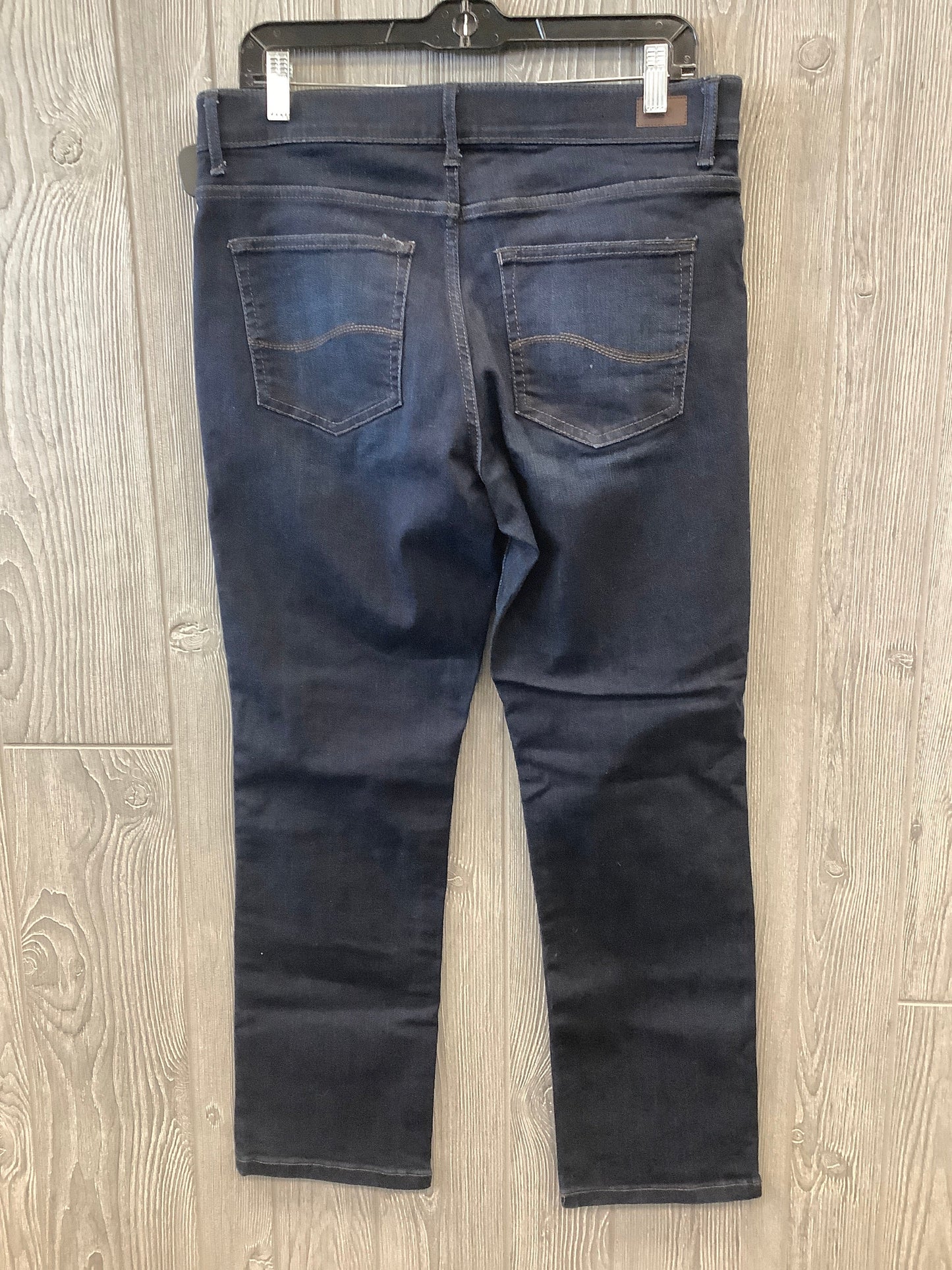 Jeans Straight By Lee In Blue Denim, Size: 12p