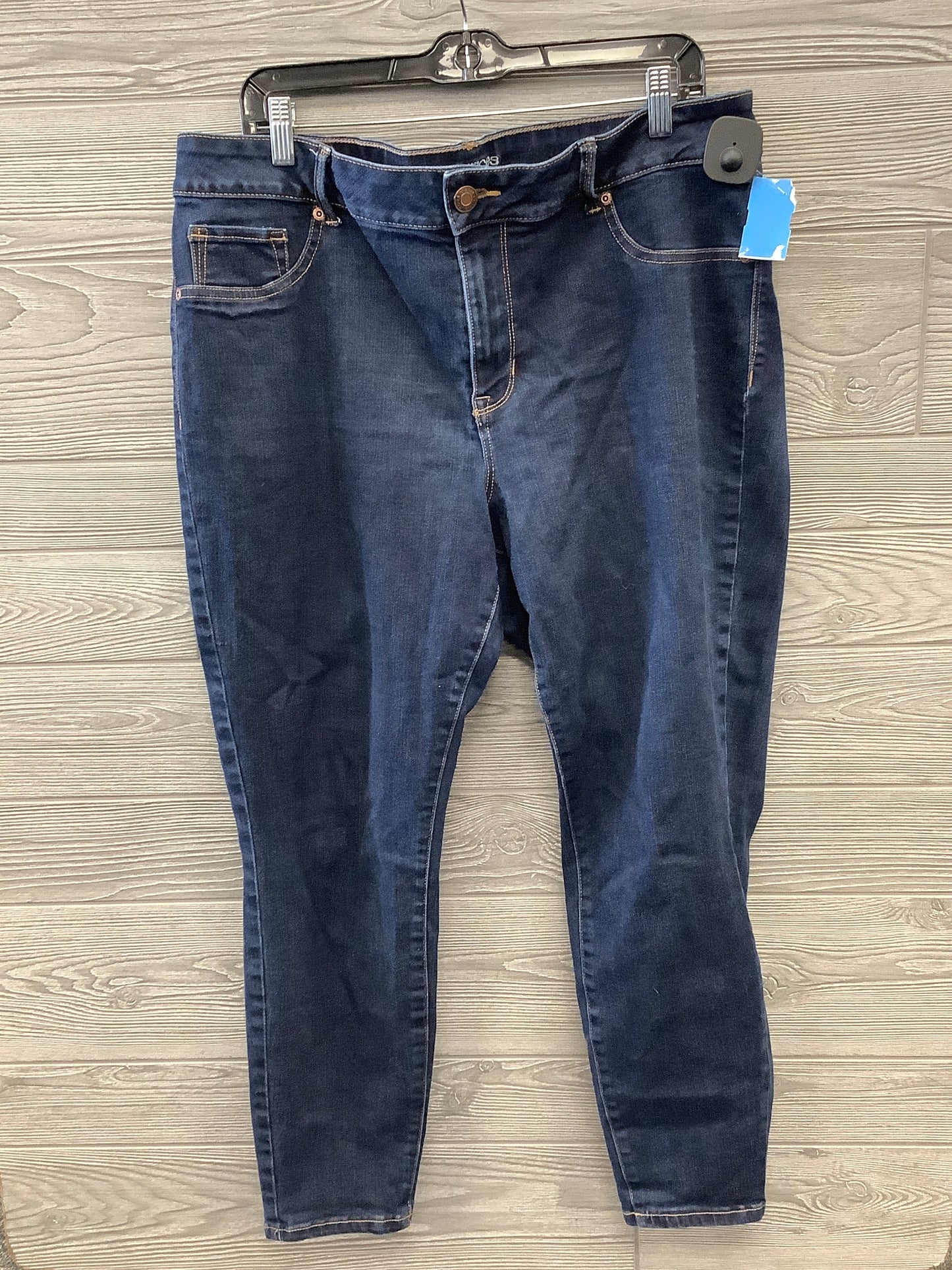 Jeans Skinny By Maurices In Blue Denim, Size: 18