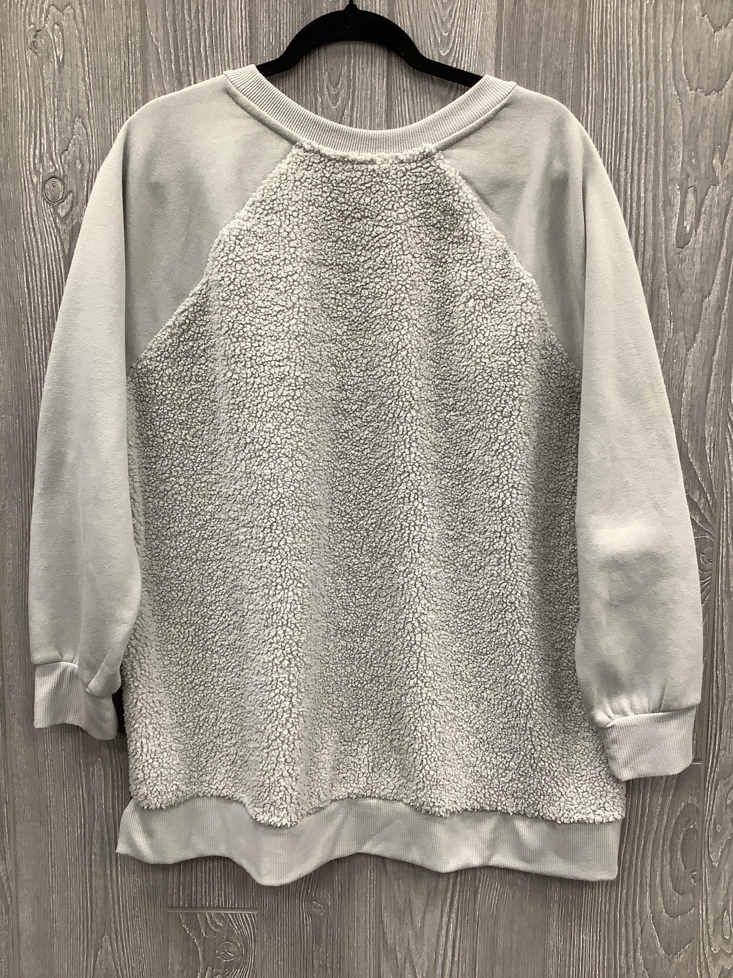 Sweatshirt Crewneck By Evri In Grey, Size: 1x