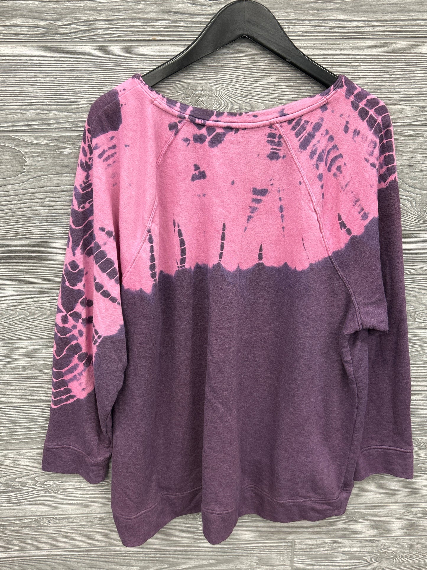 Sweatshirt Crewneck By Livi Active In Purple, Size: 3x