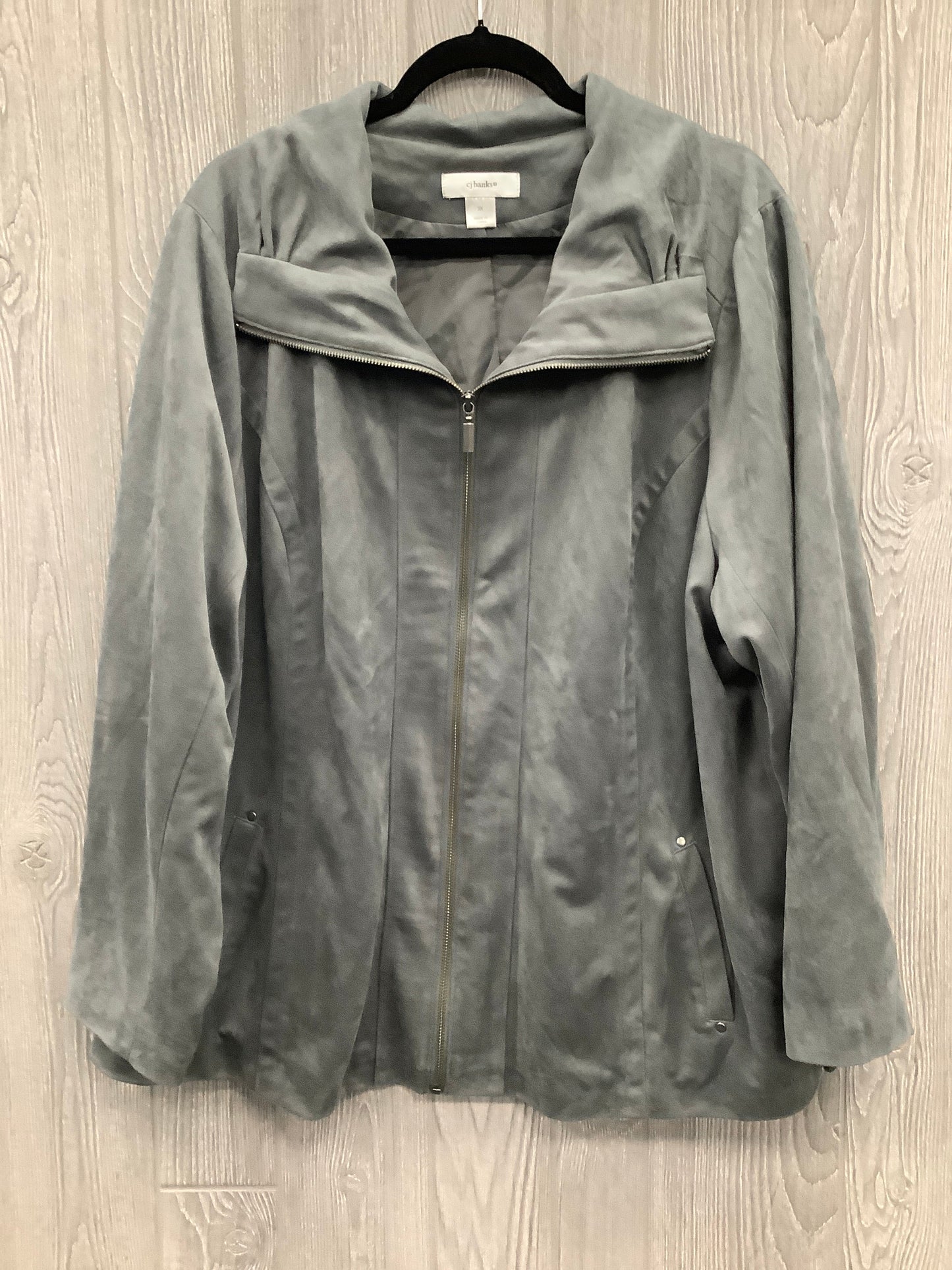 Jacket Other By Cj Banks In Grey, Size: 3x