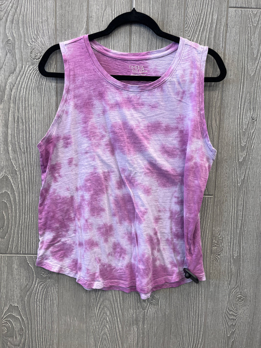 Top Sleeveless By Time And Tru In Purple, Size: L