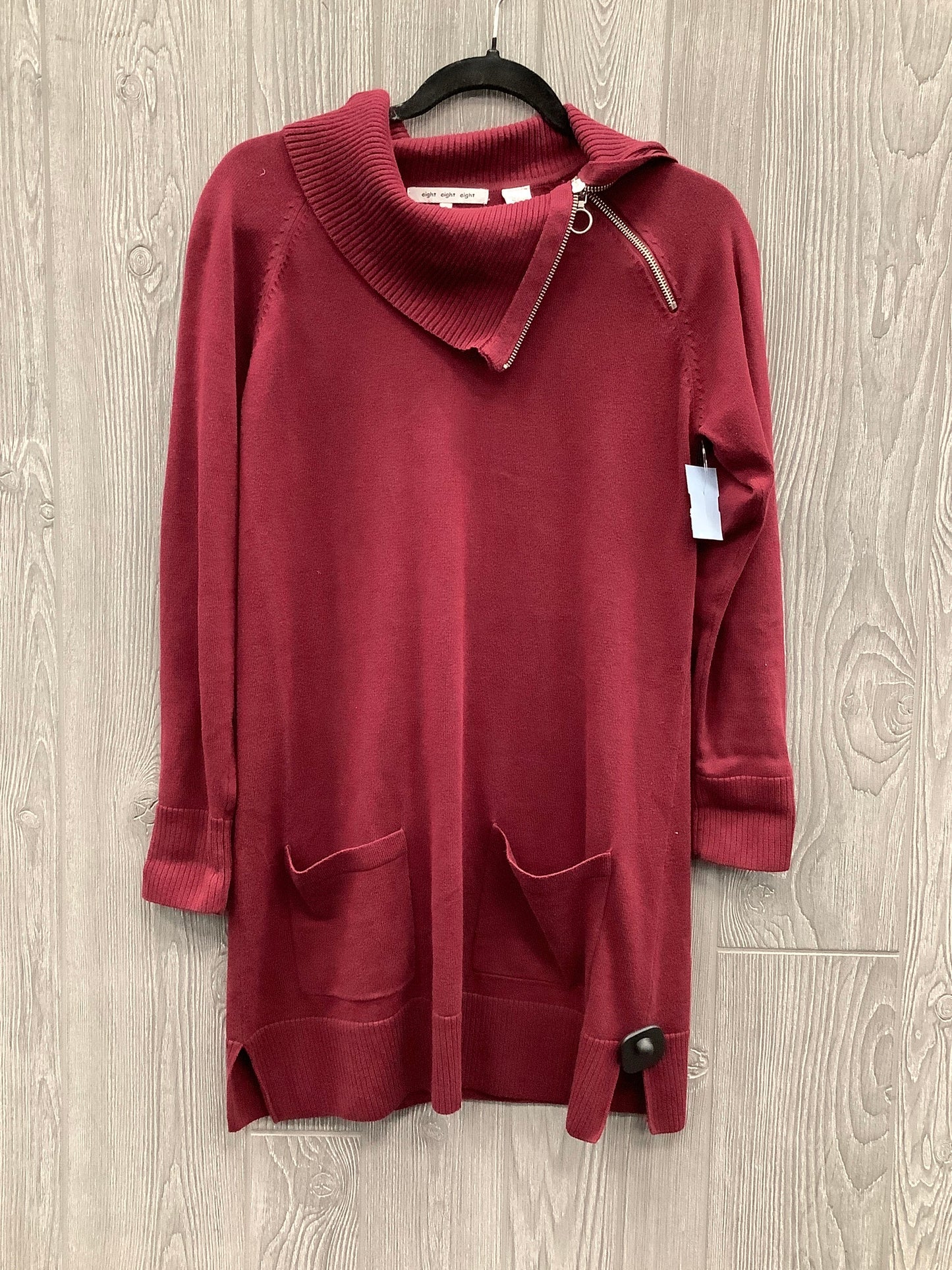 Tunic Long Sleeve By Eight Eight Eight In Red, Size: S