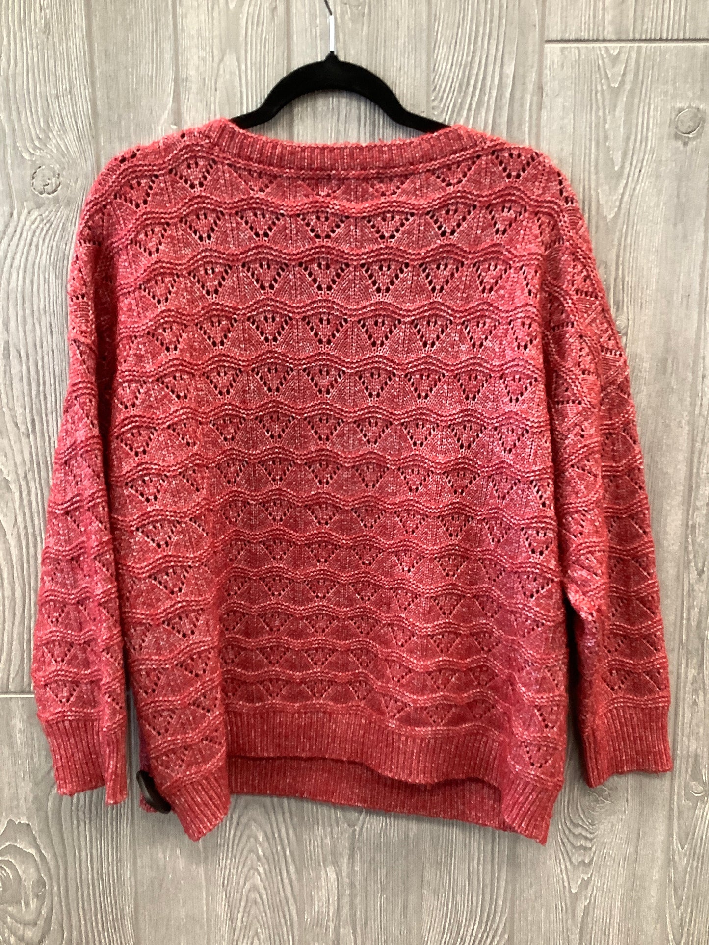 Sweater By Maurices In Red, Size: 1x