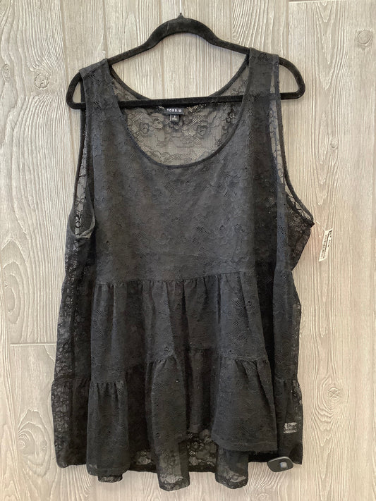 Top Sleeveless By Torrid In Black, Size: 3x