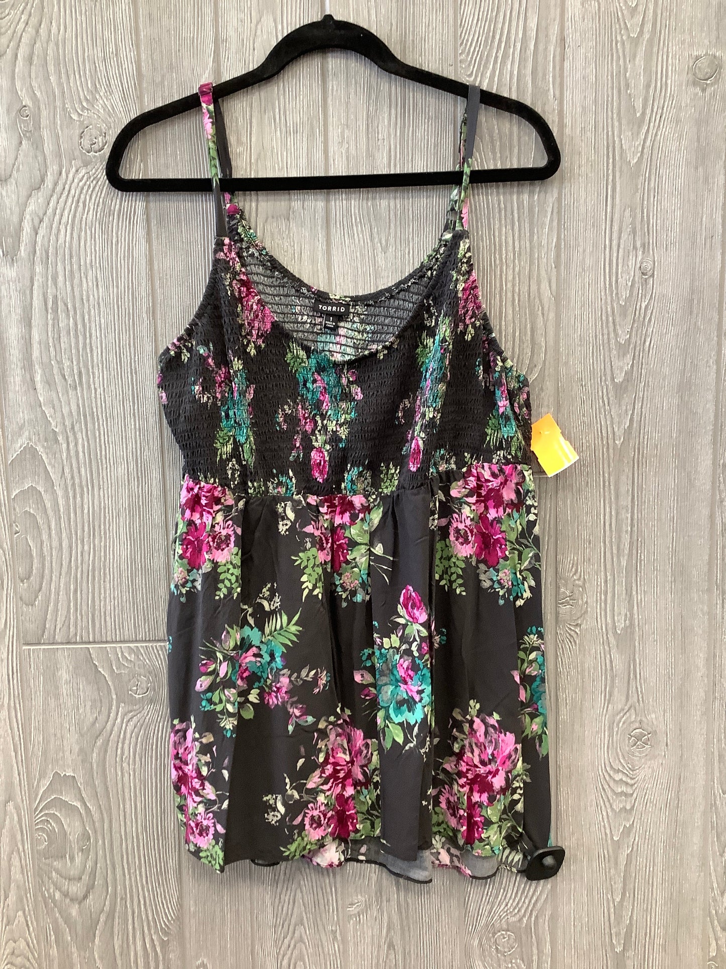 Top Sleeveless By Torrid In Floral Print, Size: 1x