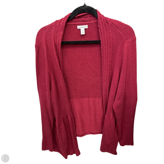 Cardigan By Croft And Barrow In Red, Size: 1x