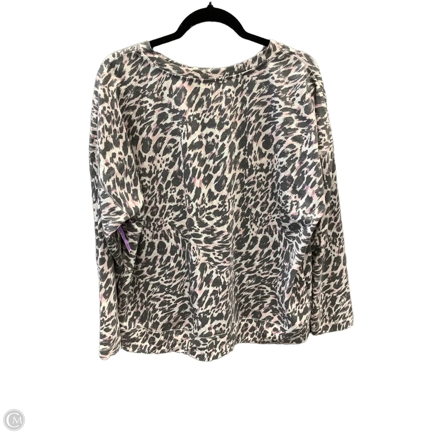 Athletic Top Long Sleeve Crewneck By Avia In Grey, Size: Xxl