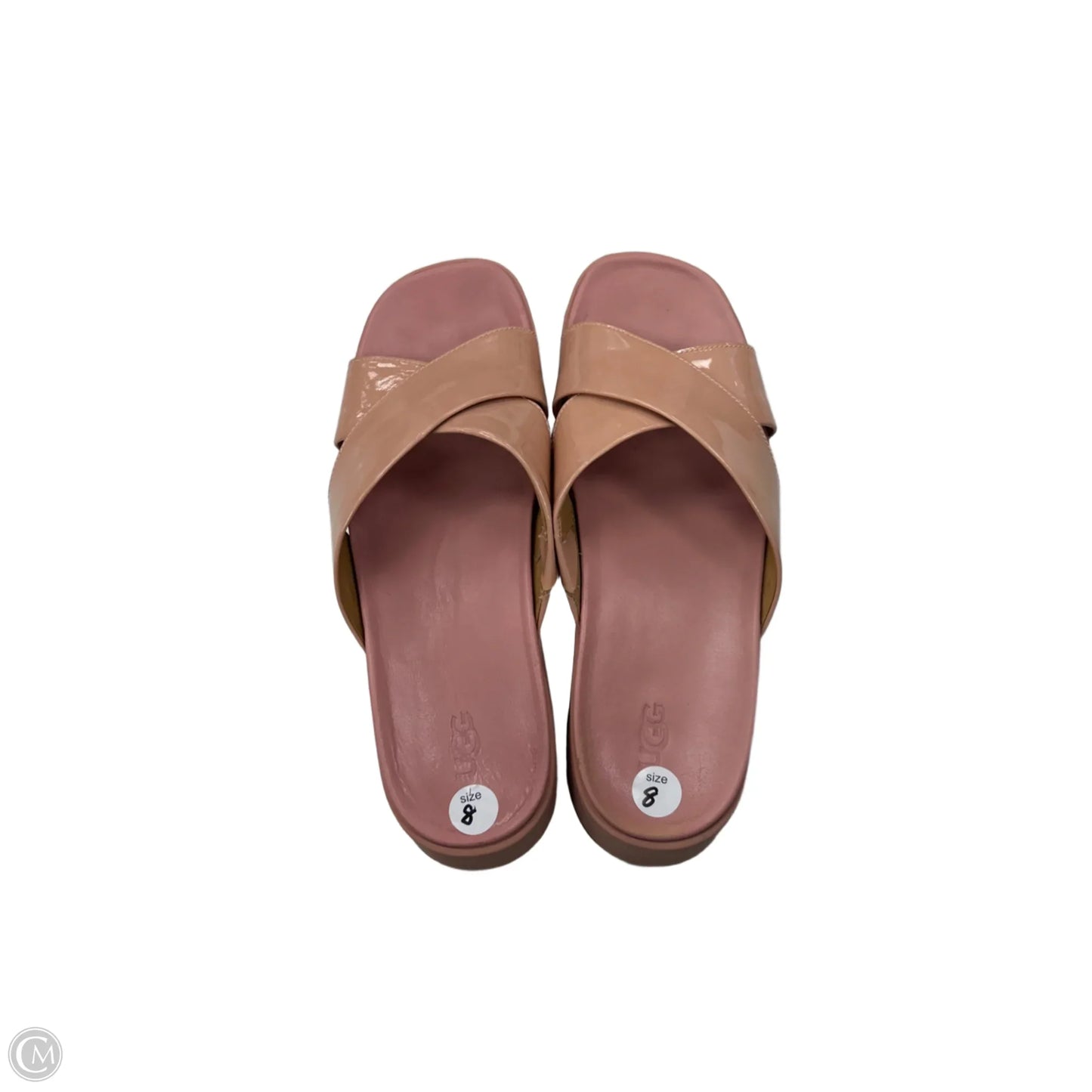Sandals Designer By Ugg In Pink, Size: 8