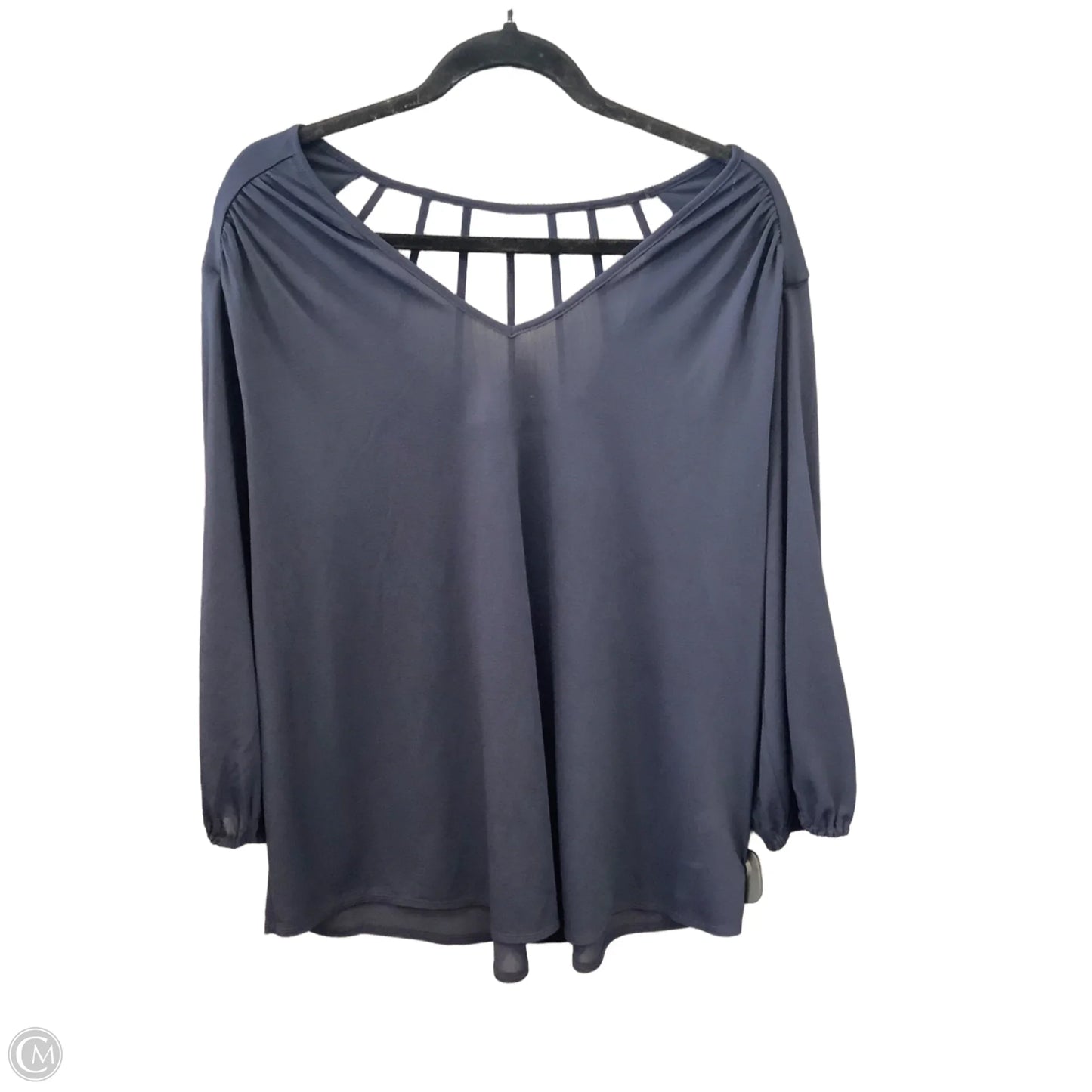 Blouse 3/4 Sleeve By Cato In Ombre Print, Size: 1x