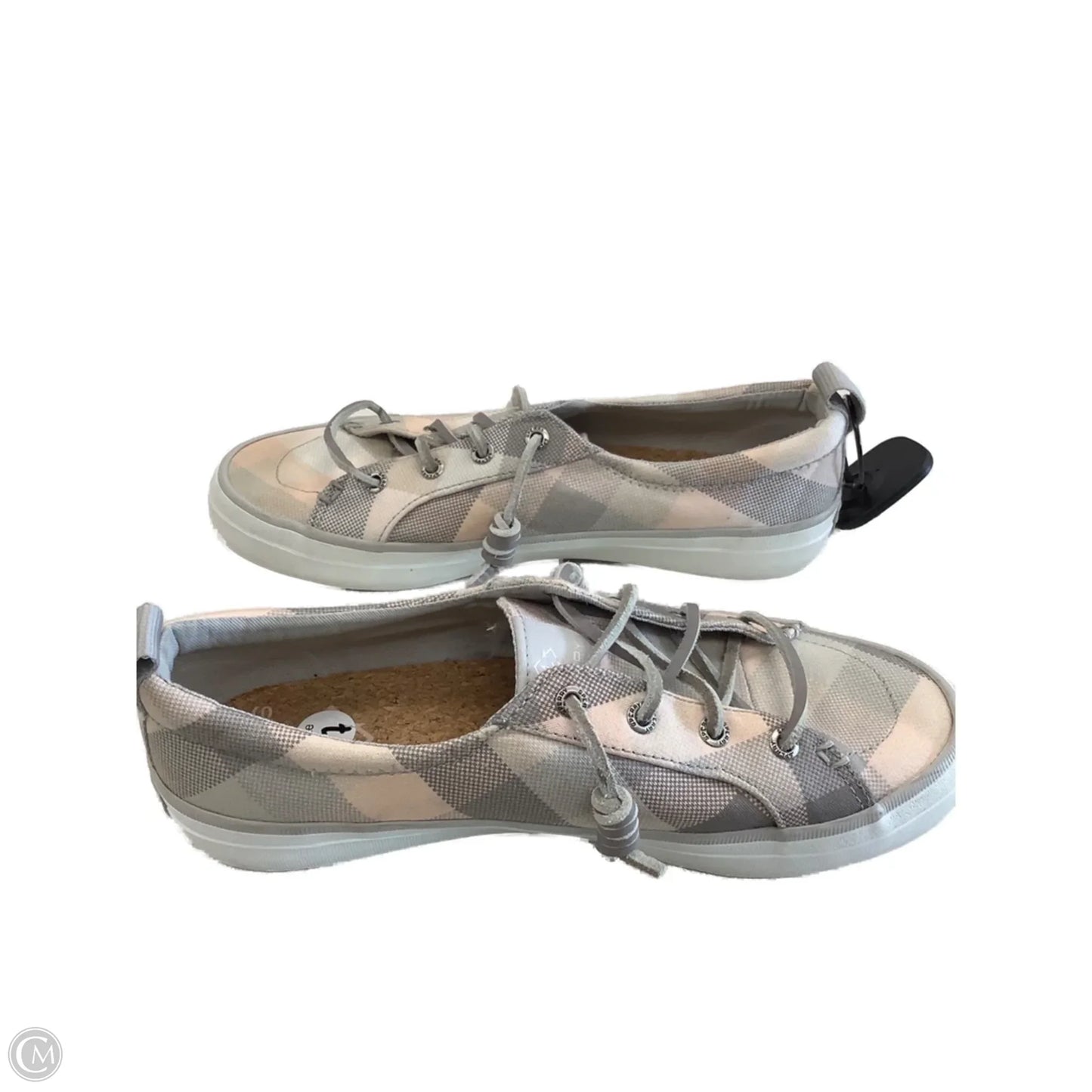 Shoes Sneakers By Sperry In Grey & Pink, Size: 7