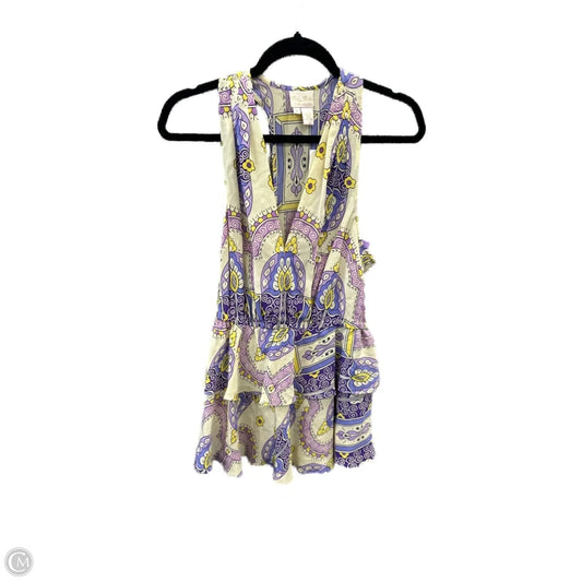Top Sleeveless By Tracy Reese In Purple & Yellow, Size: S