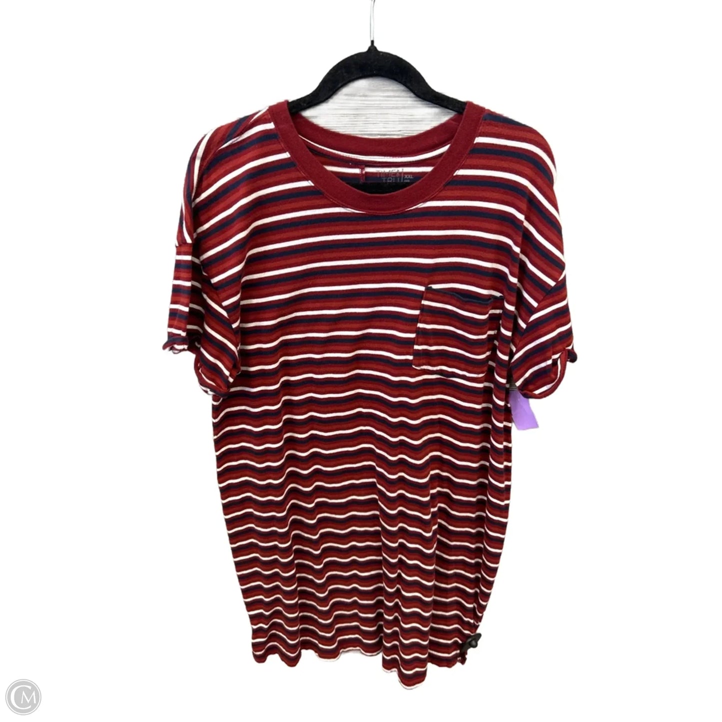 Dress Casual Short By Time And Tru In Red, Size: Xxl