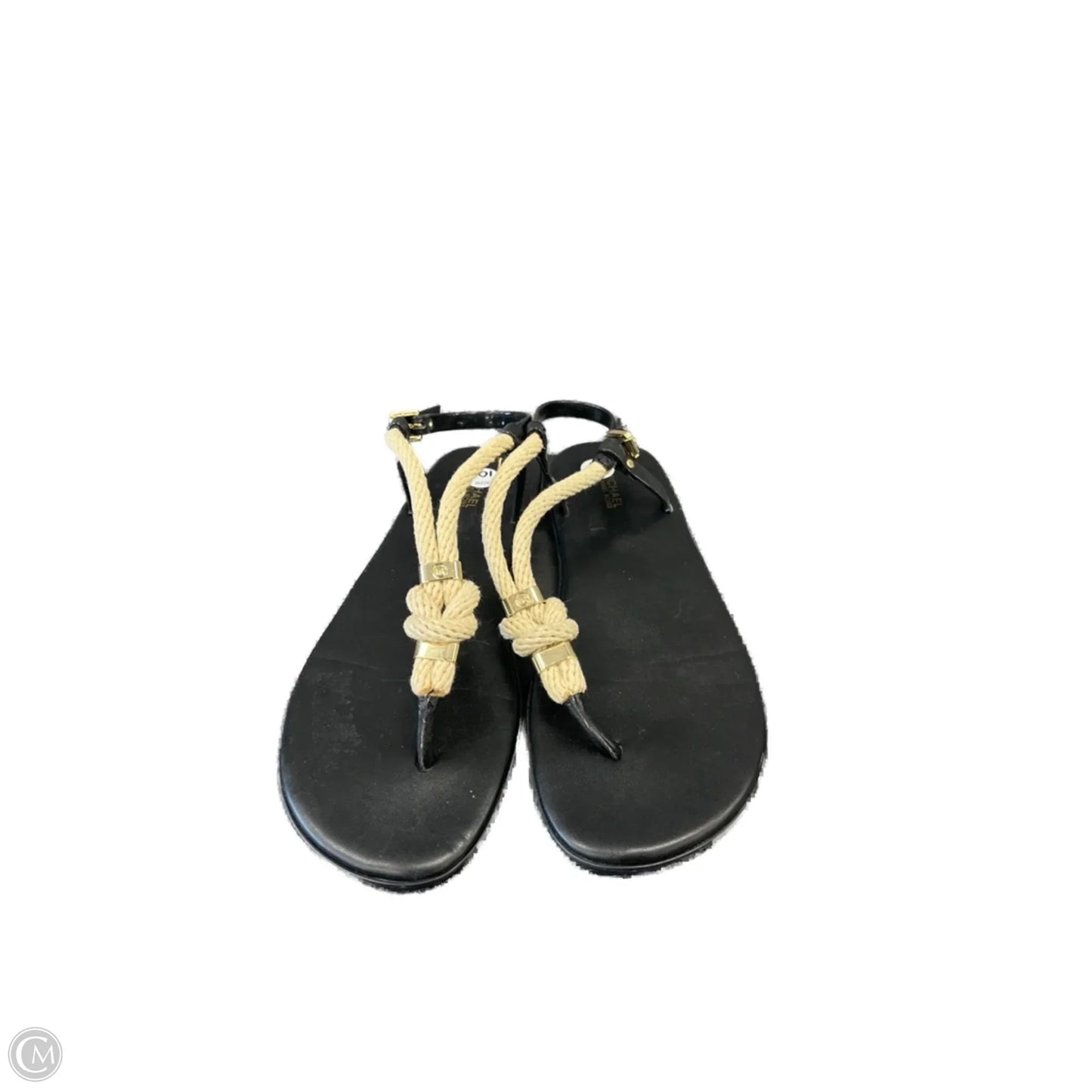 Sandals Flats By Michael By Michael Kors In Black, Size: 10