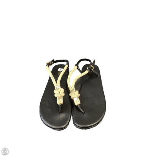 Sandals Flats By Michael By Michael Kors In Black, Size: 10