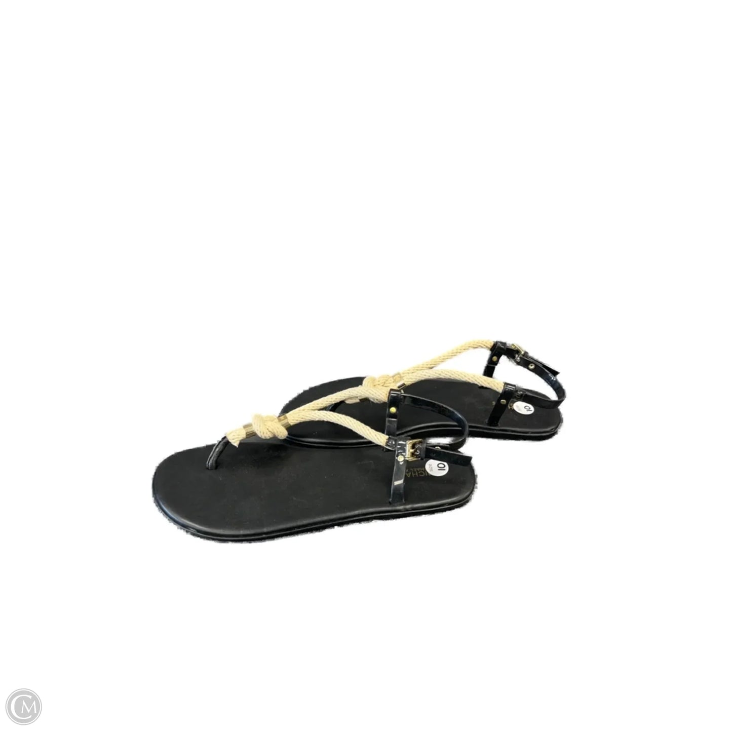 Sandals Flats By Michael By Michael Kors In Black, Size: 10