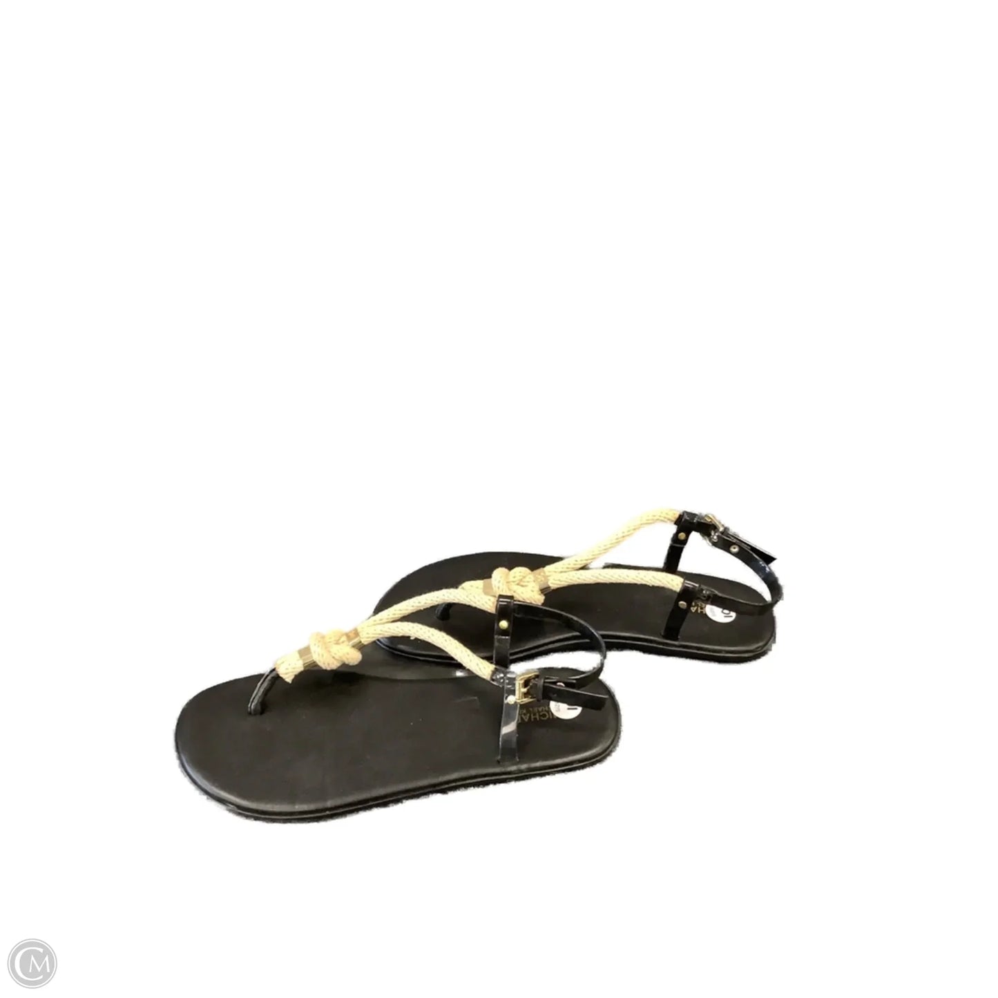 Sandals Flats By Michael By Michael Kors In Black, Size: 10